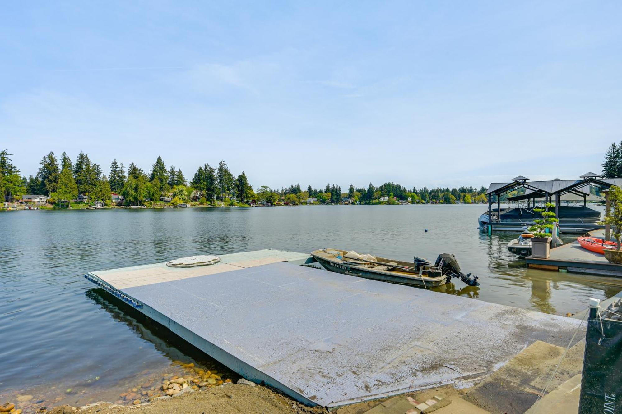 Tacoma Home On Steilacoom Lake With Dock! Εξωτερικό φωτογραφία