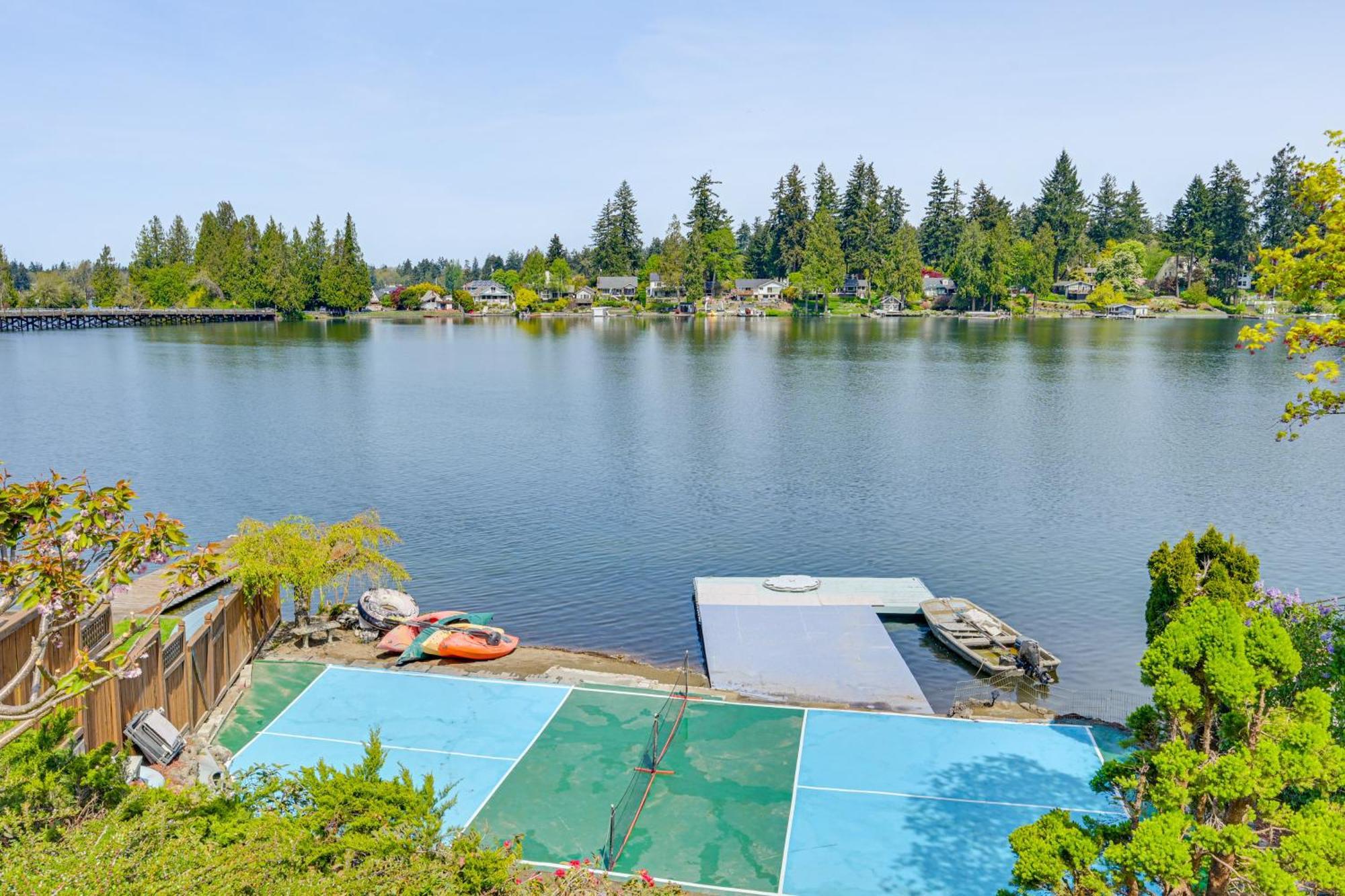 Tacoma Home On Steilacoom Lake With Dock! Εξωτερικό φωτογραφία